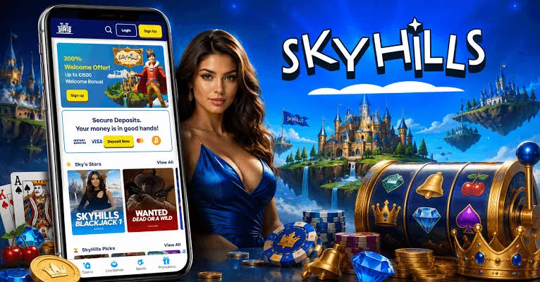 SkyHills Casino App Screenshot